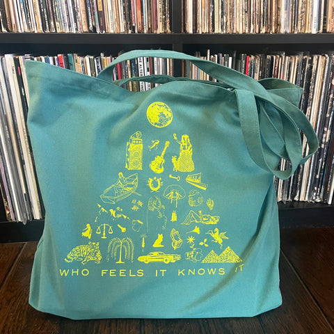Who Feels It Knows It Pyramid Record Tote